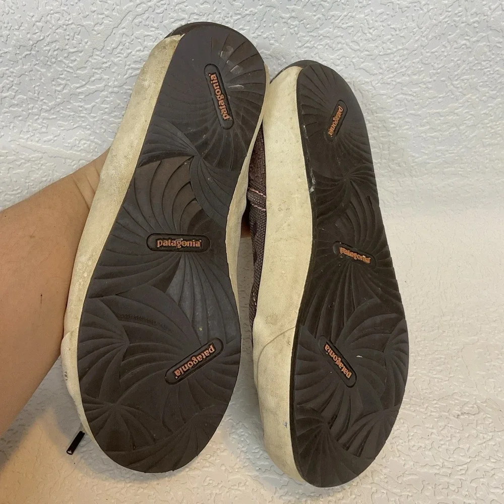 Patagonia Patrol  Brown Leather/Hemp Lace-Up Sneakers Sz 7,5